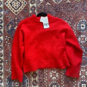 Zara red sweater